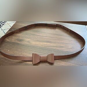 Boden Brown Leather Bow Belt